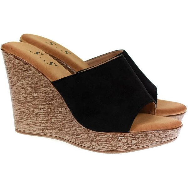 SS Dámske čierne šľapky RITA 33526533