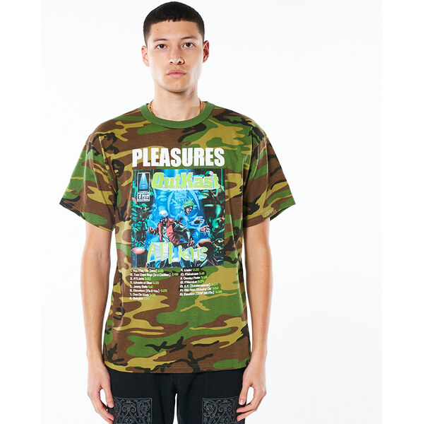 Pleasures Atliens Tee Camo - Pánske - Tričko Pleasures - Viacfarebné - 66356233