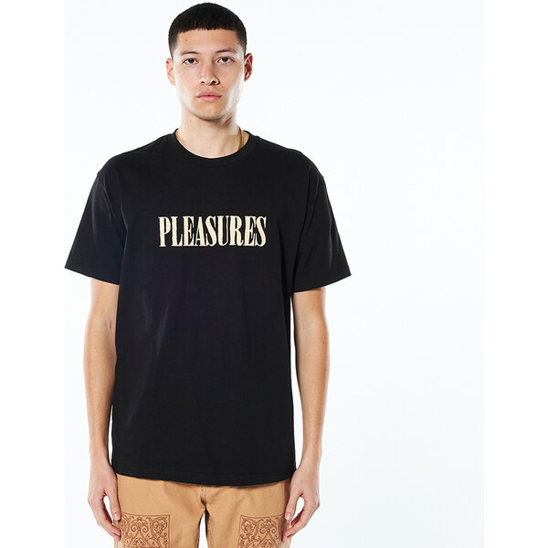 Pleasures Tickle Logo Tee Black - Pánske - Tričko Pleasures - Čierne - 66356237