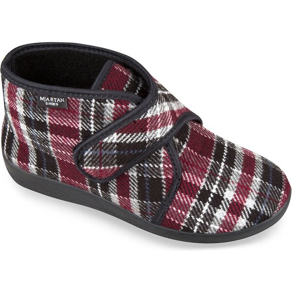 Dámske uzavreté papuče Mjartan na suchý zips nezateplené- vysoké 24432081