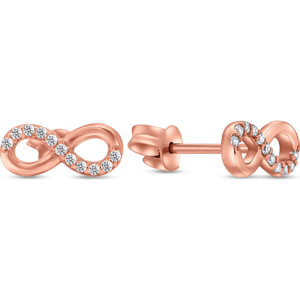 Brilio Silver Moderné bronzové náušnice Nekonečno EA360R 66583854