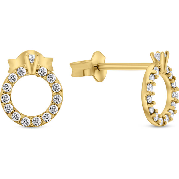 Brilio Silver Trblietavé pozlátené náušnice EA357Y 66583729