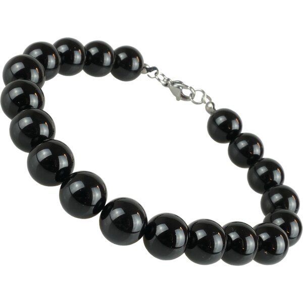 CITY STORM Náramok z čierneho Achátu 10 mm - Elian 66888933