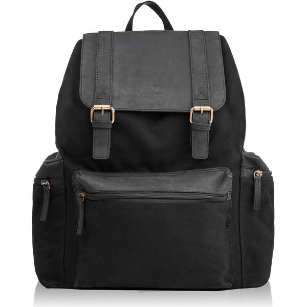 PAOLO PERUZZI Kožený batoh VINTAGE | čierna T-37-BL 33612937