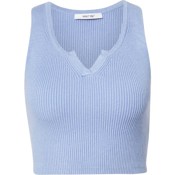 ABOUT YOU Vyšívaný top Line svetlomodrá 54232534