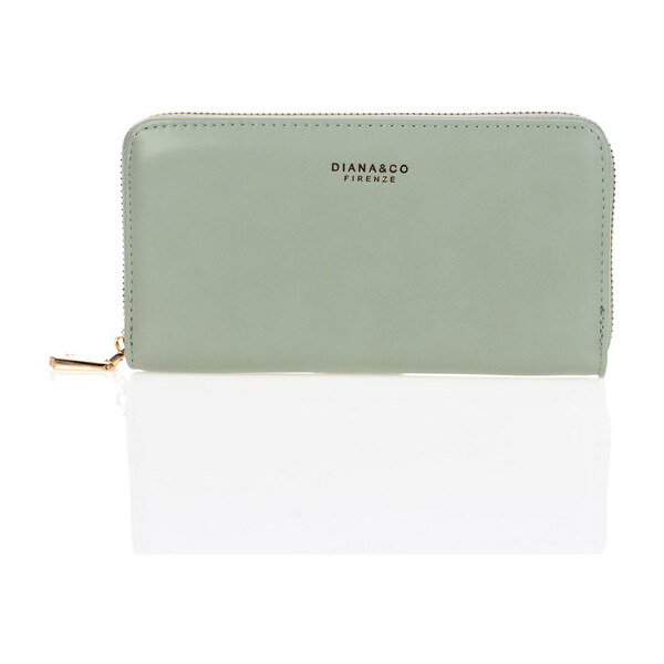 DIANA&CO Peňaženka - DianaCo pastelová so zipsom zelená 33801297