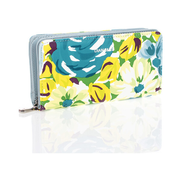 DIANA&CO Peňaženka - DianaCo pestré kvietky modrá 33801311