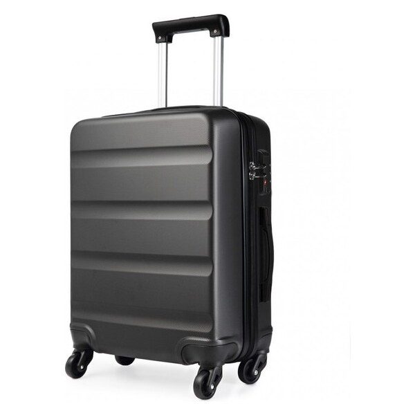 Kufor - na cesty, pevný, unisex KONO, stredný sivý 33801320