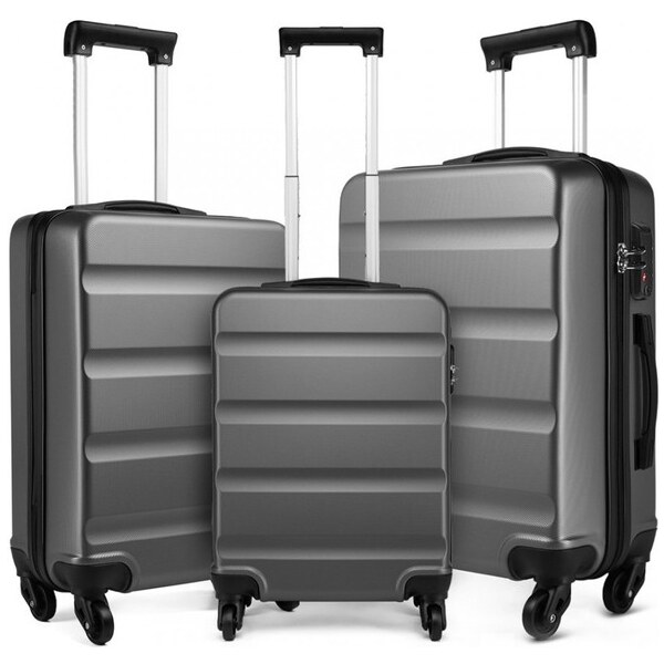 Set kufrov - rodinný set na cesty KONO, sivý 33801322
