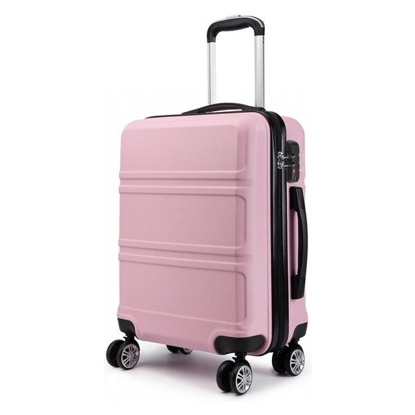 KONO Cestovný kufor - Ariel, na kolieskach cestovný, stredný, ružový 46225222
