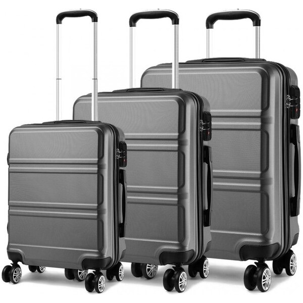 KONO Set cestovných kufrov Ariel, šedý 33801328