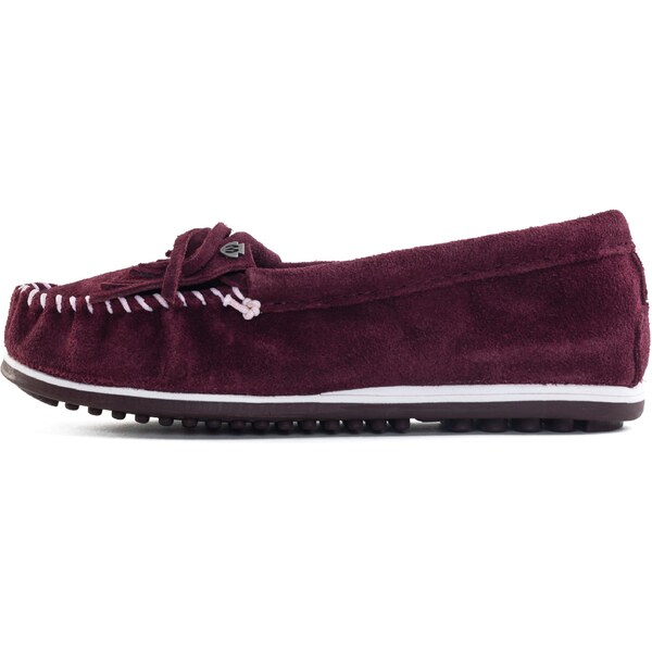 Minnetonka Mokasíny Kilty plus burgundská 54231827