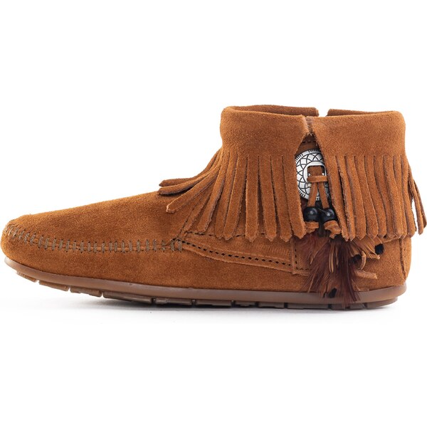 Minnetonka Členkové čižmy Concho gaštanová / čierna / strieborná 54231865