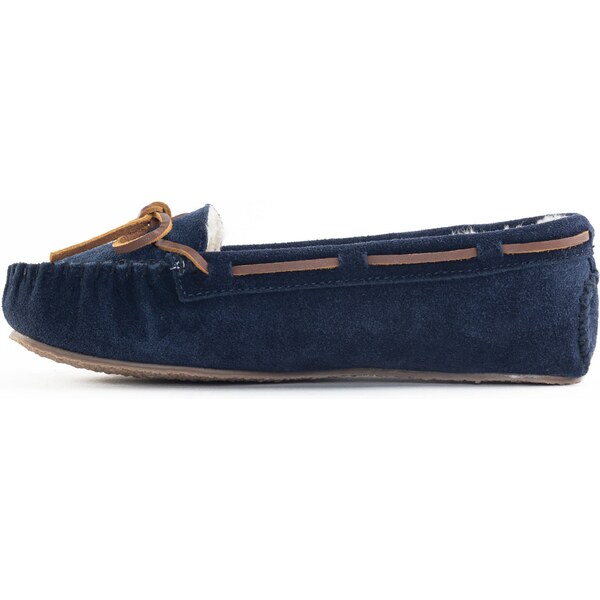 Minnetonka Papuče Cally námornícka modrá / hnedá 54231961
