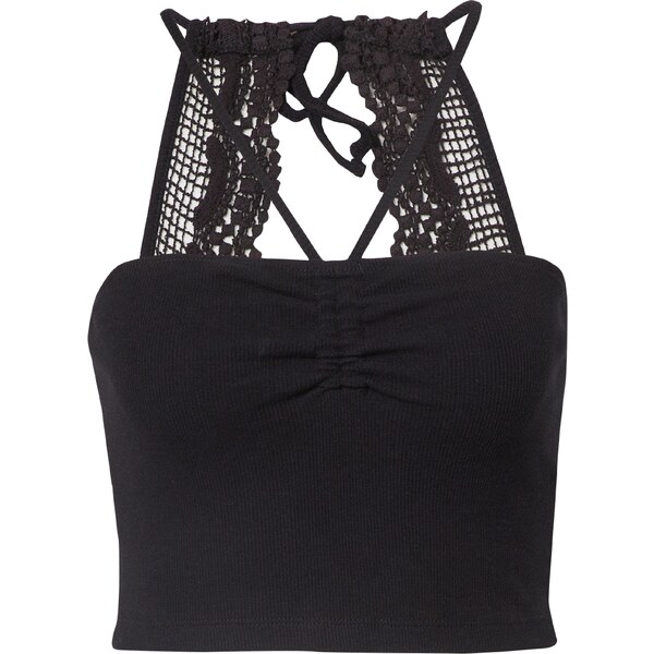 ABOUT YOU Vyšívaný top Betty čierna 54232594