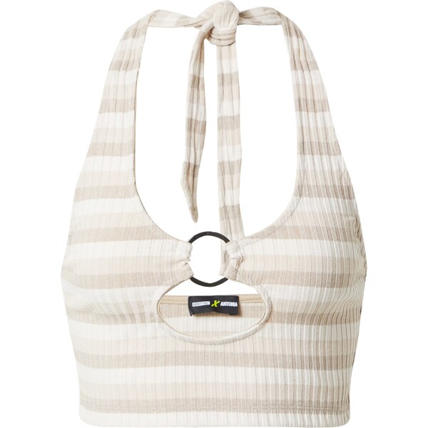 ABOUT YOU x Antonia Top Carey béžová / piesková / biela 54232670