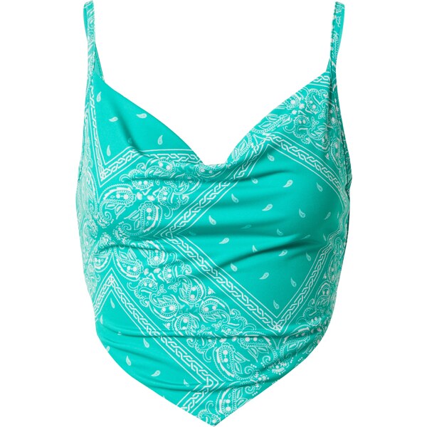 ABOUT YOU x Antonia Top Cindy nefritová / biela 57317879