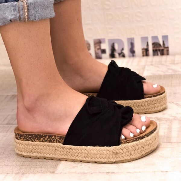 BOSIDO Dámske čierne šľapky FARGO 33865671