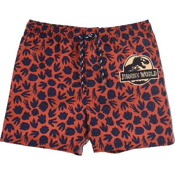 Tmavo-oranžové vzorované chlapčenské plavky Jurassic World 33972046
