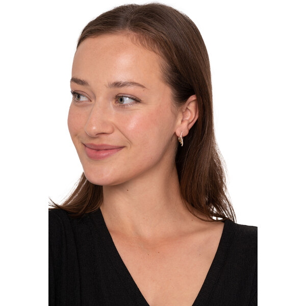 Soliter Elegantné zlaté náušnice s kryštálmi 745 239 001 00579 0000000 66585700