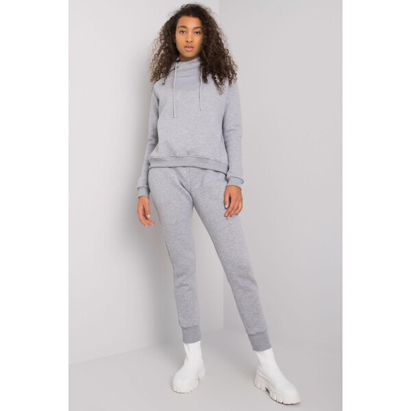 MladaModa Hrubá tepláková súprava Miramar šedá 33898402