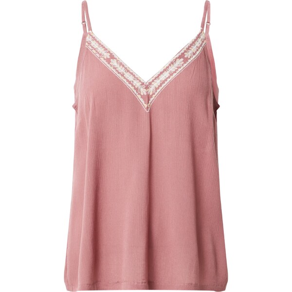 ABOUT YOU Top Taira žltá / staroružová / biela 34067295