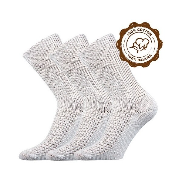 PEPINA 100% bavlnené ponožky Boma Biela 35-37 3 páry 33962605