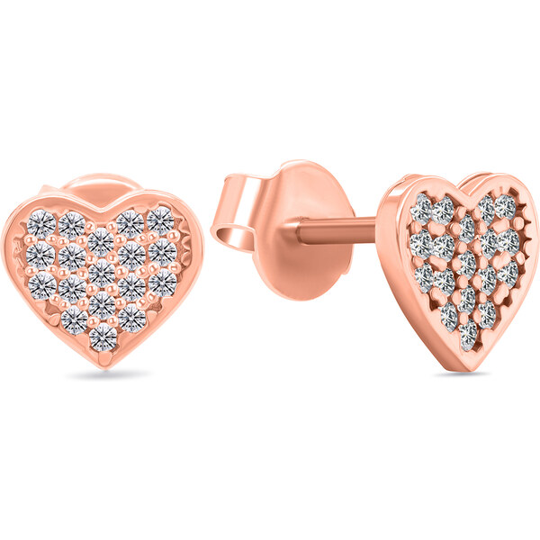 Brilio Silver Trblietavé srdiečkové náušnice zo striebra EA514R 66591680