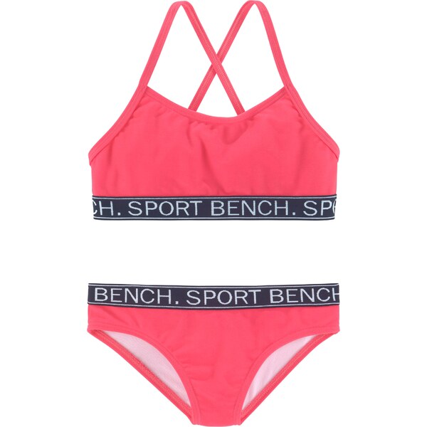BENCH Bikiny ružová / čierna / biela 54232926
