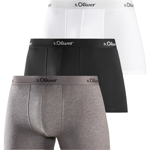 s.Oliver Boxerky sivá / čierna / biela 60398091