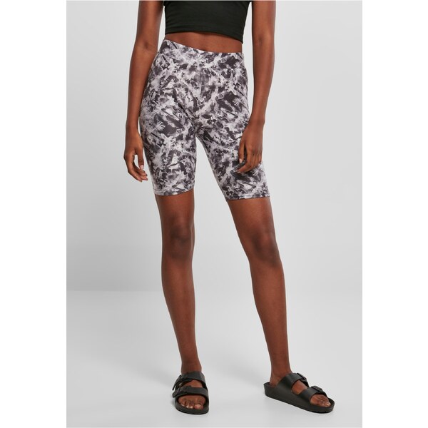 Urban Classics Womens soft shorts AOP Cycle Black fade 50563625