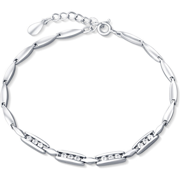Ligot Strieborný náramok so zirkónmi 46720208