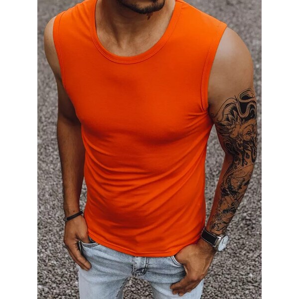 Buďchlap Klasické tielko v pomarančovej farbe 34055975