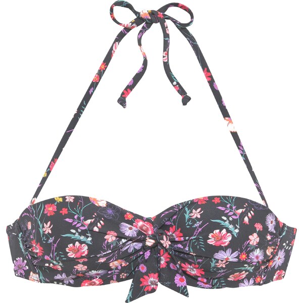 LASCANA Bikinový top zmiešané farby / čierna 54231691