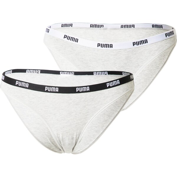 PUMA Nohavičky sivá melírovaná / čierna / biela 65641376