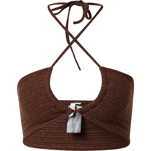 NLY by Nelly Top tmavohnedá 63142403