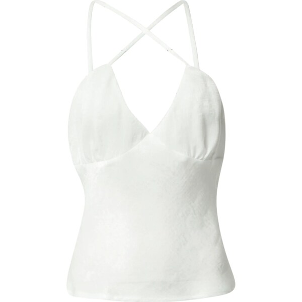 Nasty Gal Top prírodná biela 54233143