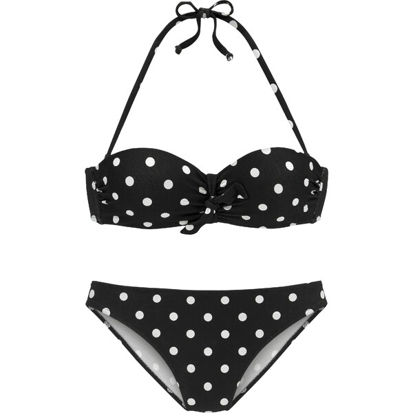 LASCANA Bikiny čierna / biela 54232882