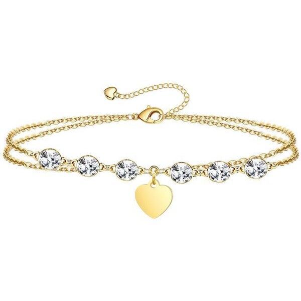 SWAROVSKI Elements Swarovski e. náramok so srdiečkom Have Love seb5905 34087258