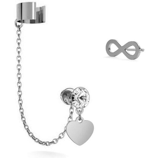 SWAROVSKI Elements Swarovski e. asymetrické náušnice so záušnicou, 34087263