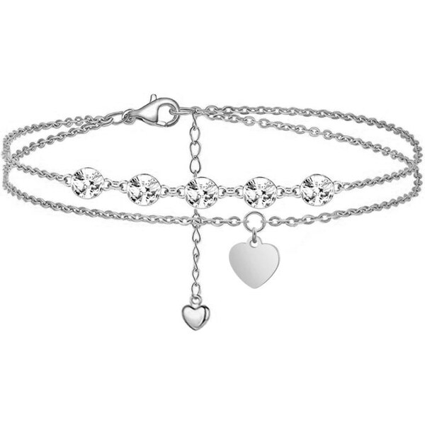 SWAROVSKI Elements Swarovski e. retiazka na nohu so srdiečkom Have 34087266