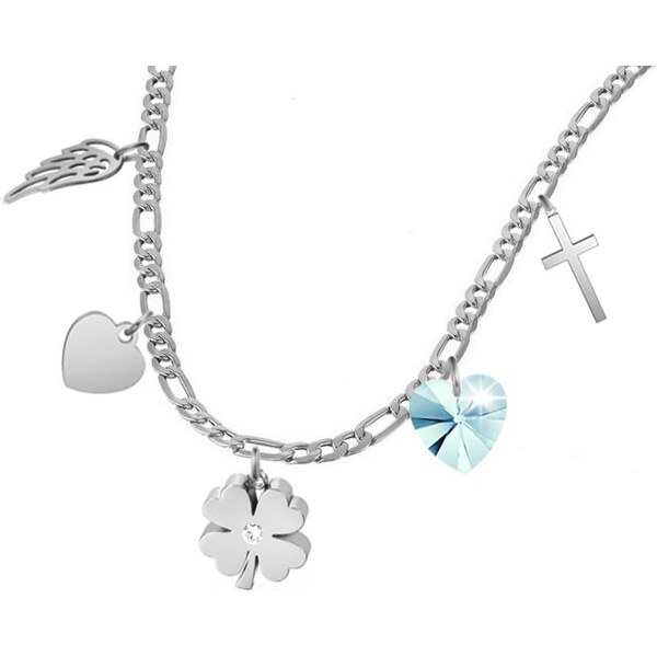 SWAROVSKI Elements Swarovski e. príveskový figaro náhrdelník Time for 34089075