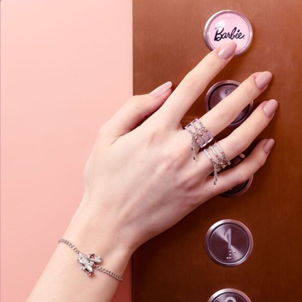 SWAROVSKI Elements Swarovski e. náramok Barbie Girl, srdce seb5909 34089077