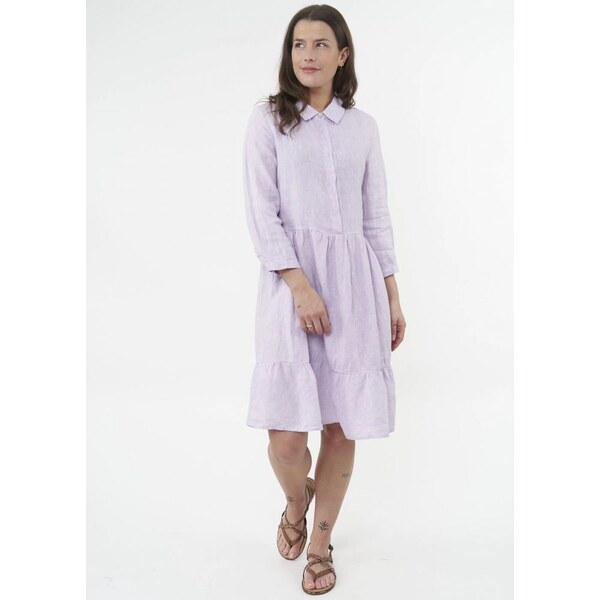 Vicci Germany Fialové ľanové šaty 34097785