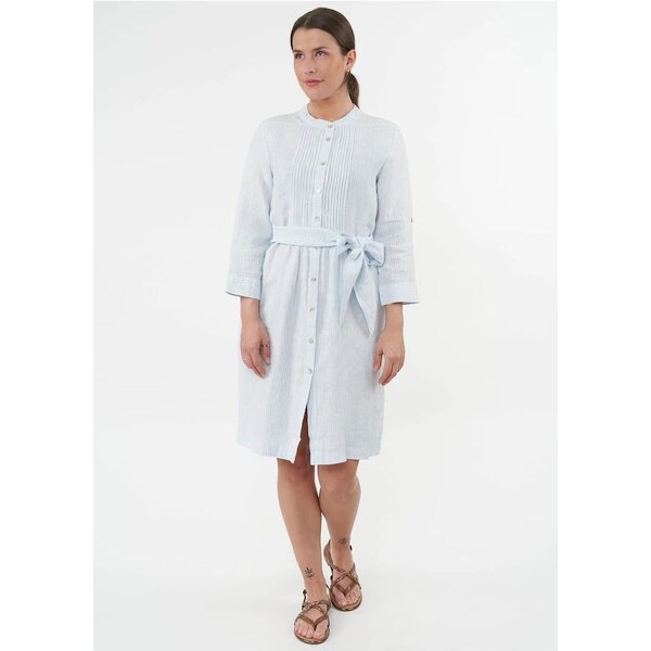 Vicci Germany Modré ľanové šaty 34097786