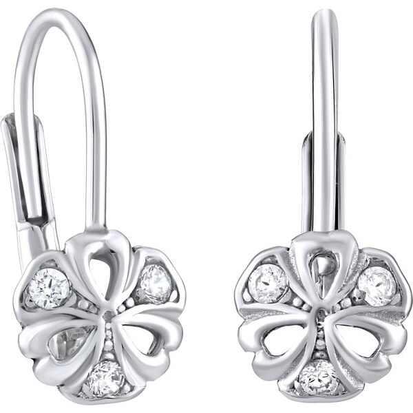 Ligot Strieborné detské náušnice na patent SILVEGOB70442C 46720037