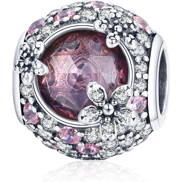 Royal Fashion strieborný prívesok Romantický čerešňový kvet 54878979