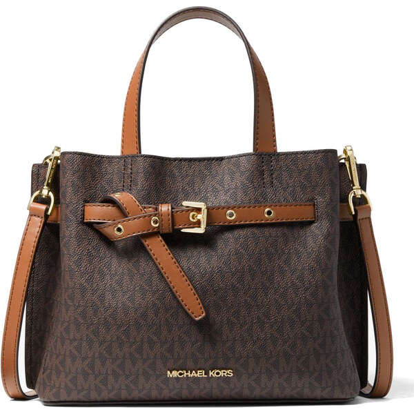 Michael Kors Kabelka Emilia Small Logo Satchel Brown 45599277