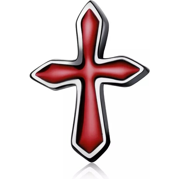 Lindas Jewelry Strieborná náušnice na jedno ucho Kríž Ag 925/1000 34153007