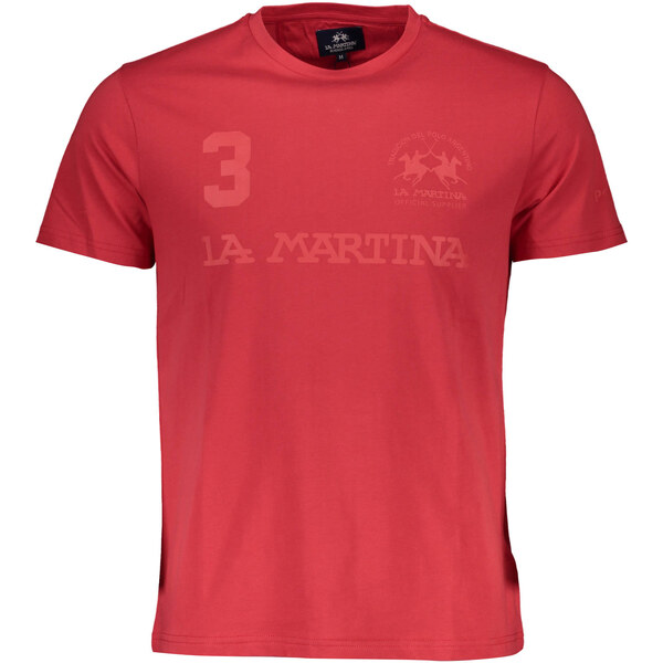 Červené pánske tričko La Martina 64708142